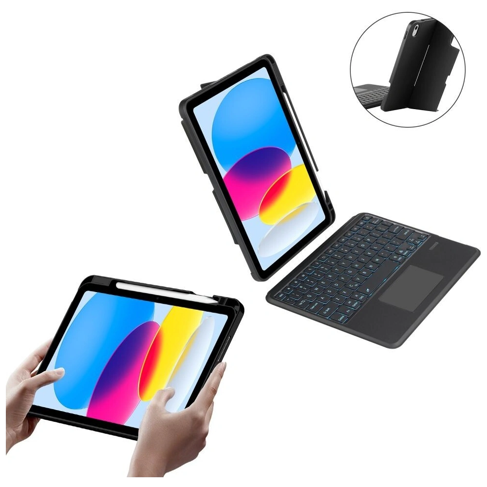 Etui Tech-Protect SmartCase Mag Pen + Keyboard Apple iPad 10.9" 2022 (10. generacji) Black