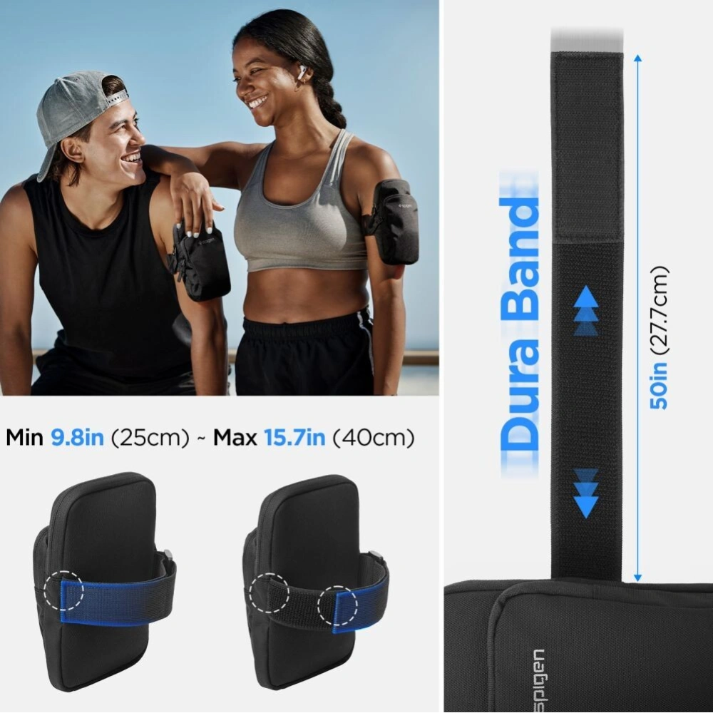 Opaska na ramię Spigen A702 Dynamic Shield Armband Black