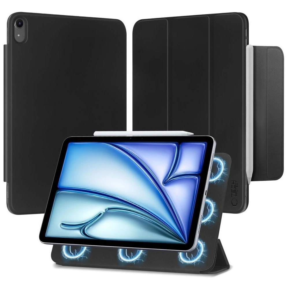 Etui Tech-Protect SmartCase Magnetic Apple iPad Air 10.9 2020/2022 (4. i 5. generacji) / iPad Air 11 2024 (6. generacji) Black