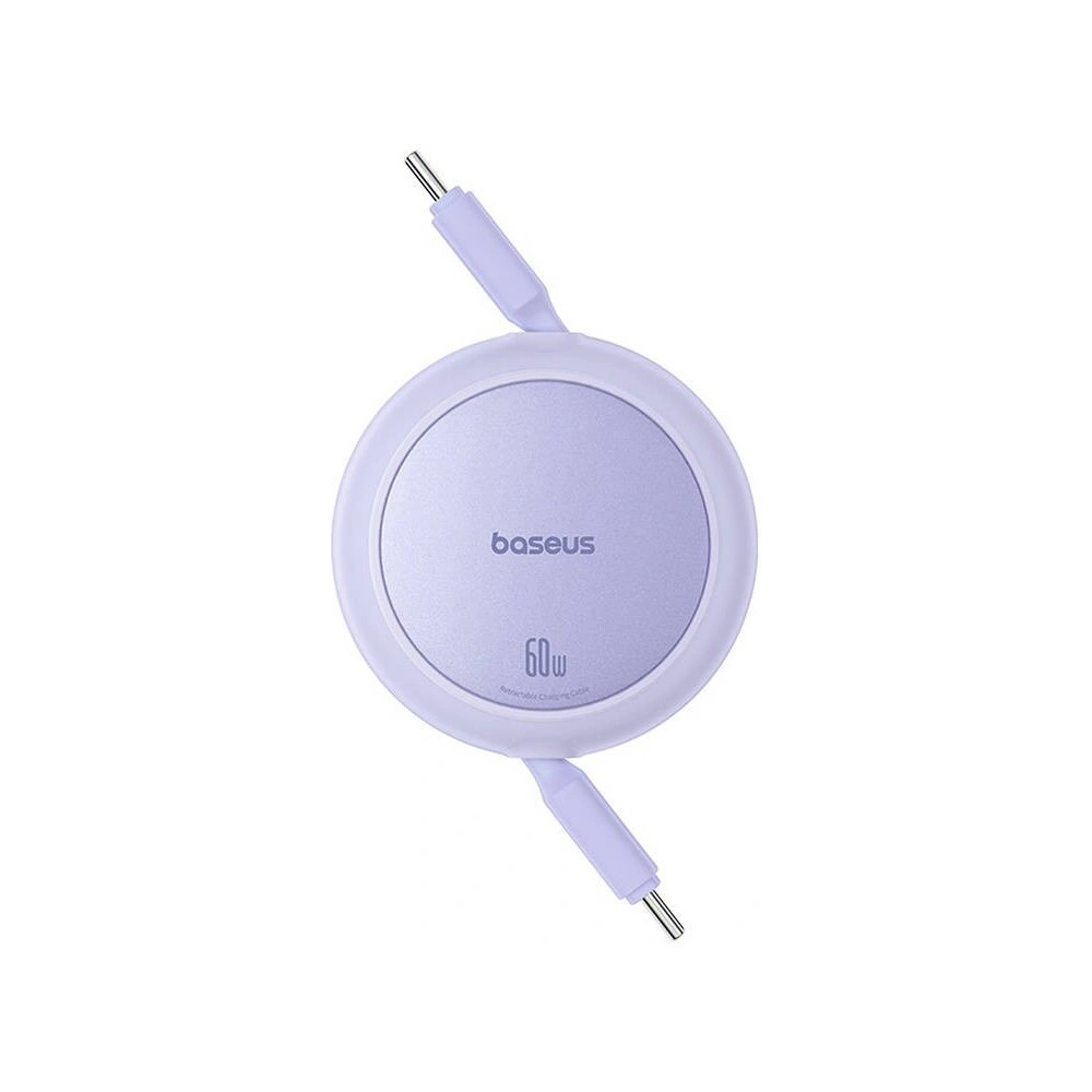 Kabel Baseus Free2Pull Mini USB-C / USB-C, 60W, 1m (fioletowy)