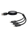 Kup Kabel 3w1 Baseus Free2Draw USB/A / microUSB, Lightning, USB-C, 100W, 1.1 m (černý) - BSU4915 - {ean13} - Sklep Home Screen