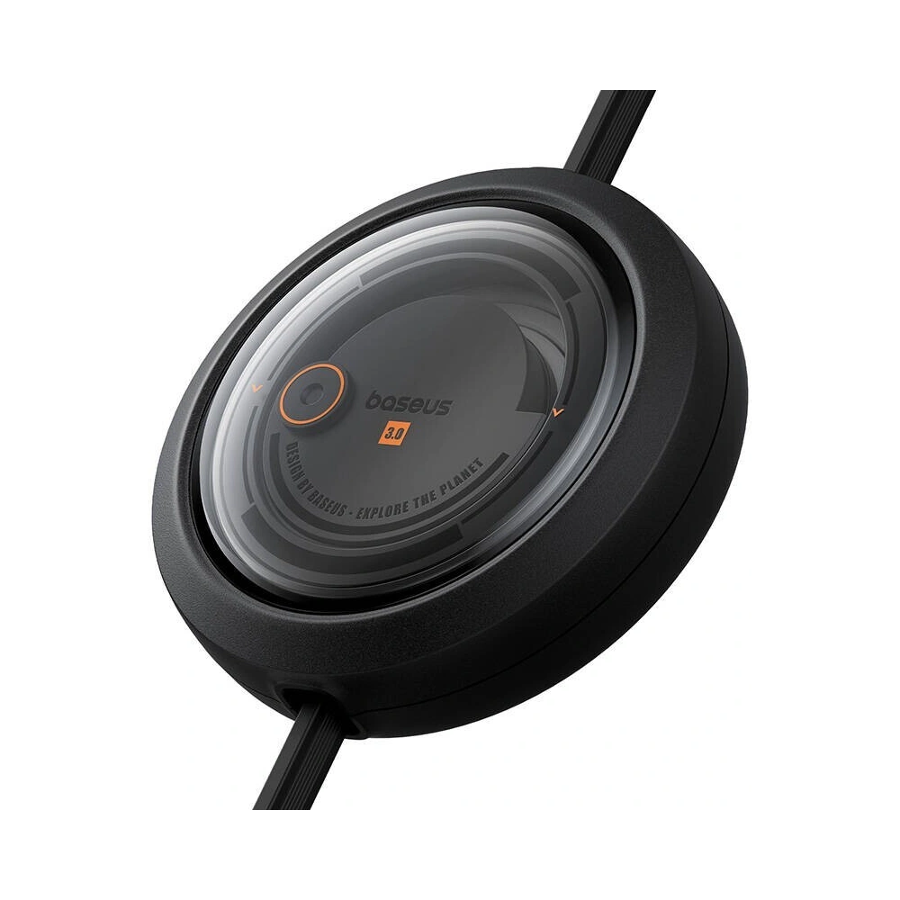 Kabel 3w1 Baseus Free2Draw USB/A / microUSB,Lightning,USB-C, 100W, 1.1 m (czarny)