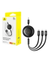 Kup Kábel 3w1 Baseus Free2Draw USB/A / microUSB, Lightning, USB-C, 100W, 1.1 m (fekete) - BSU4915 - {ean13} - Sklep Home Screen