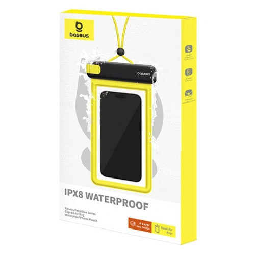 Buy Baseus DeepDive IPX8 universal waterproof case (black) - BSU4917 - {ean13} - Home Screen Store Europe