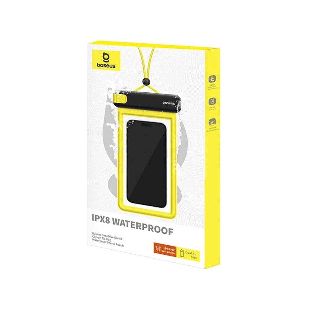 Uniwersalne wodoodporne etui Baseus DeepDive IPX8 (czarny)