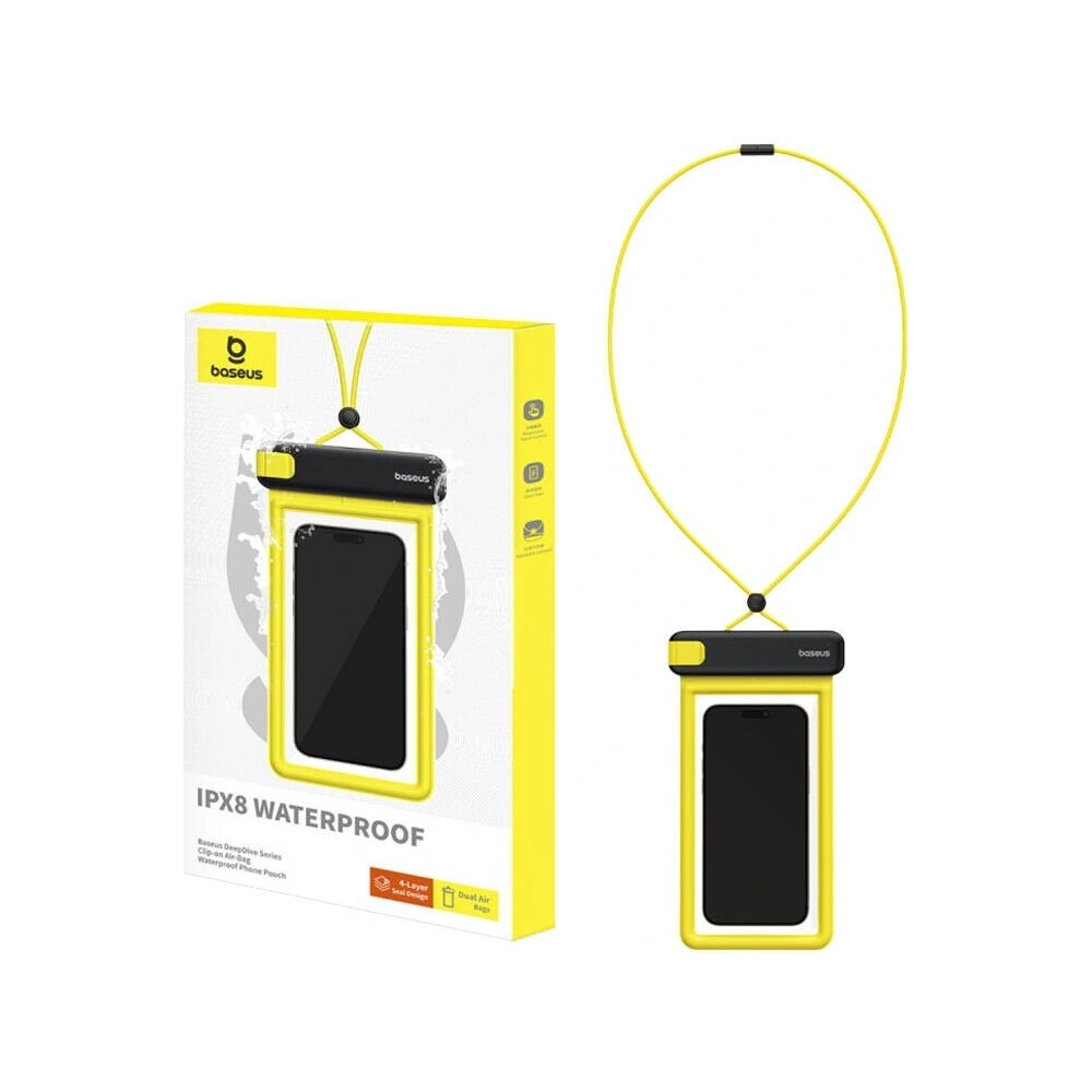 Uniwersalne wodoodporne etui Baseus DeepDive IPX8 (czarny)