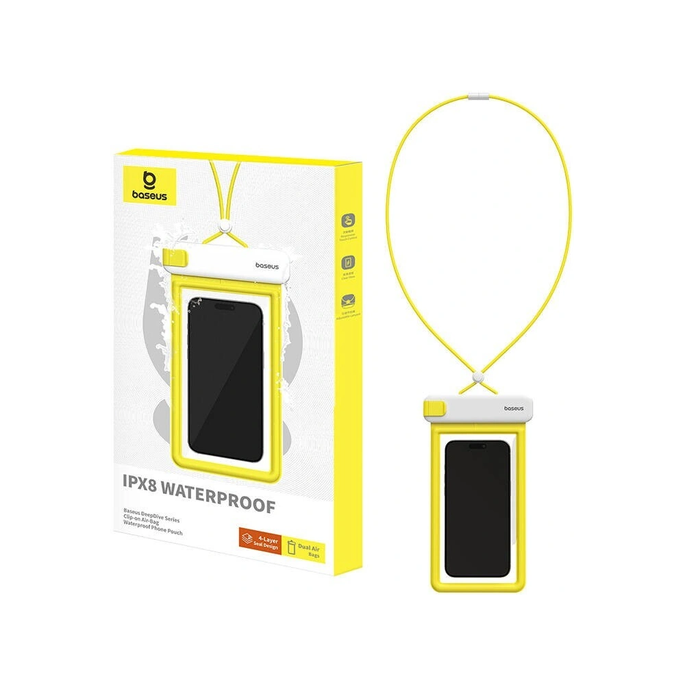 Uniwersalne wodoodporne etui Baseus DeepDive IPX8 (biały)