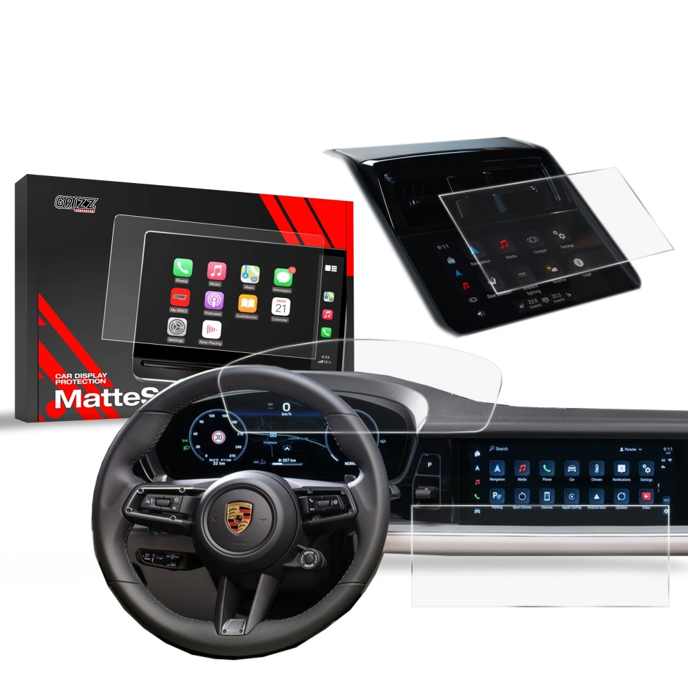 Folia matowa GrizzGlass CarDisplay Protection do Porsche Panamera 3 12,3" 2024-2025 [3w1]