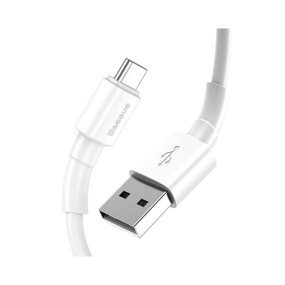 Kabel USB-C Baseus Mini 3A 1m (biały)