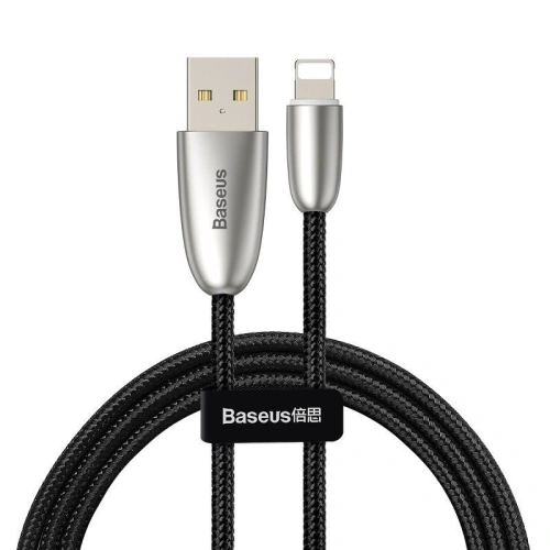 Kup Podświetlany kabel USB Lightning Baseus Torch 2.4A 1m (czarny) - BSU762BLK - {ean13} - Sklep Home Screen