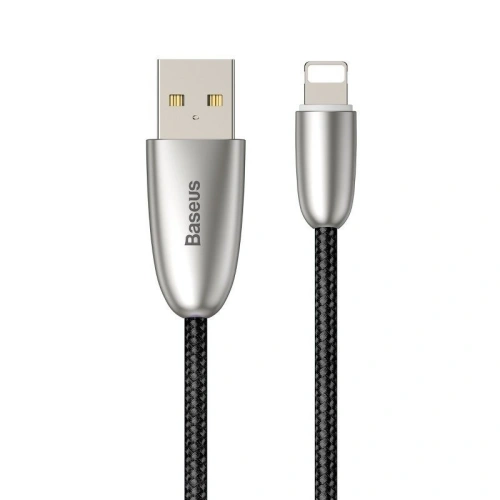 Kup Podświetlany kabel USB Lightning Baseus Torch 2.4A 1m (czarny) - BSU762BLK - {ean13} - Sklep Home Screen