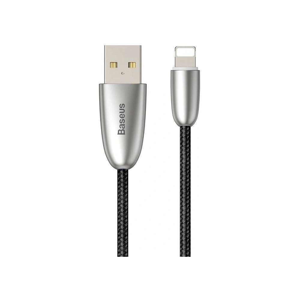 Podświetlany kabel USB Lightning Baseus Torch 2.4A 1m (czarny)