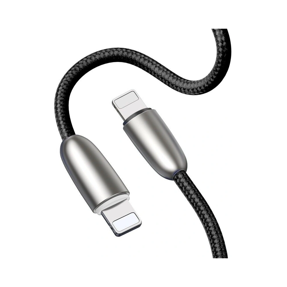Podświetlany kabel USB Lightning Baseus Torch 2.4A 1m (czarny)
