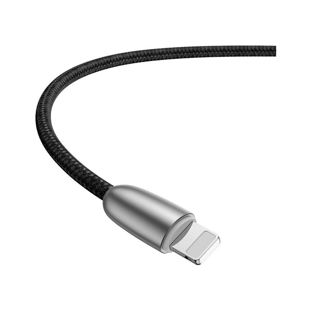 Podświetlany kabel USB Lightning Baseus Torch 2.4A 1m (czarny)