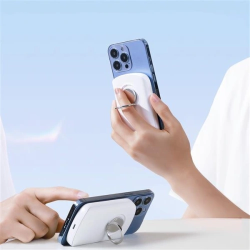 Buy Powerbank with wireless charging Joyroom JR-W030 6000mAh with ring and stand up to 20W white - JYR629 - {ean13} - Home Screen Store Europe