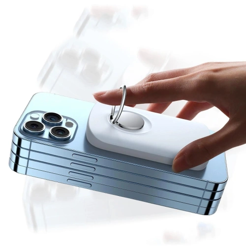Kup Powerbank s bezdrátovým nabíjením Joyroom JR-W030 6000mAh s kroužkem a podložkou do 20W bílý - JYR629 - {ean13} - Sklep Home Screen