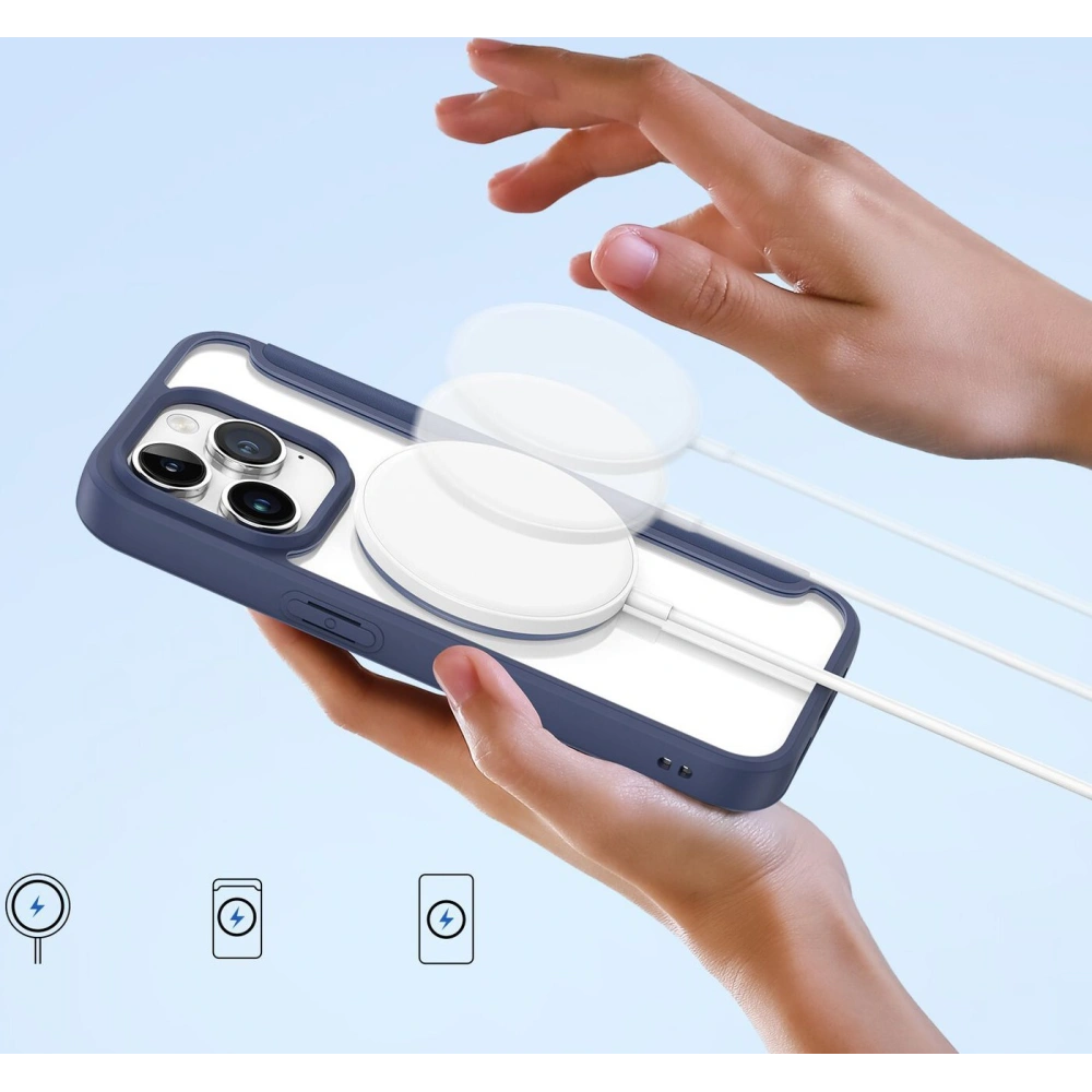 Etui Dux Ducis Skin X Pro MagSafe Apple iPhone 15 Pro niebieskie