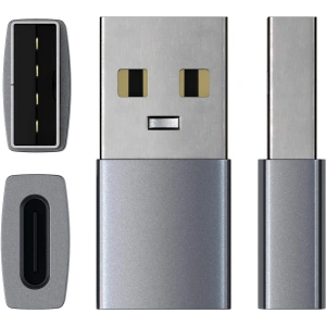 Buy Satechi Aluminium Adapter USB-A / USB-C space gray - STH132 - {ean13} - Home Screen Store Europe