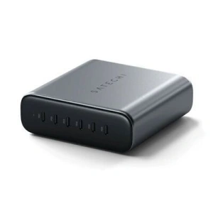 Buy Satechi 6-Port wall charger 6xUSB-C, GaN, 200W, PD, GaN space gray - STH126 - {ean13} - Home Screen Store Europe