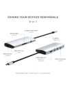 Kup Adapter Satechi USB-C Multiport 8K USB-C / USB-C, HDMI, 3xUSB-A 3.2 Gen 2 10Gbps, USB-A 3.2 Gen 1 5Gbps, SD/TF argintiu - STH138 - {ean13} - Sklep Home Screen