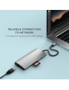 Kup Adapter Satechi USB-C Multiport 8K USB-C / USB-C, HDMI, 3xUSB-A 3.2 Gen 2 10Gbps, USB-A 3.2 Gen 1 5Gbps, SD/TF space gray - STH137 - {ean13} - Sklep Home Screen