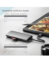 Kup Adapter Satechi USB-C Multiport 8K USB-C / USB-C, HDMI, 3xUSB-A 3.2 Gen 2 10Gbps, USB-A 3.2 Gen 1 5Gbps, SD/TF space gray - STH137 - {ean13} - Sklep Home Screen