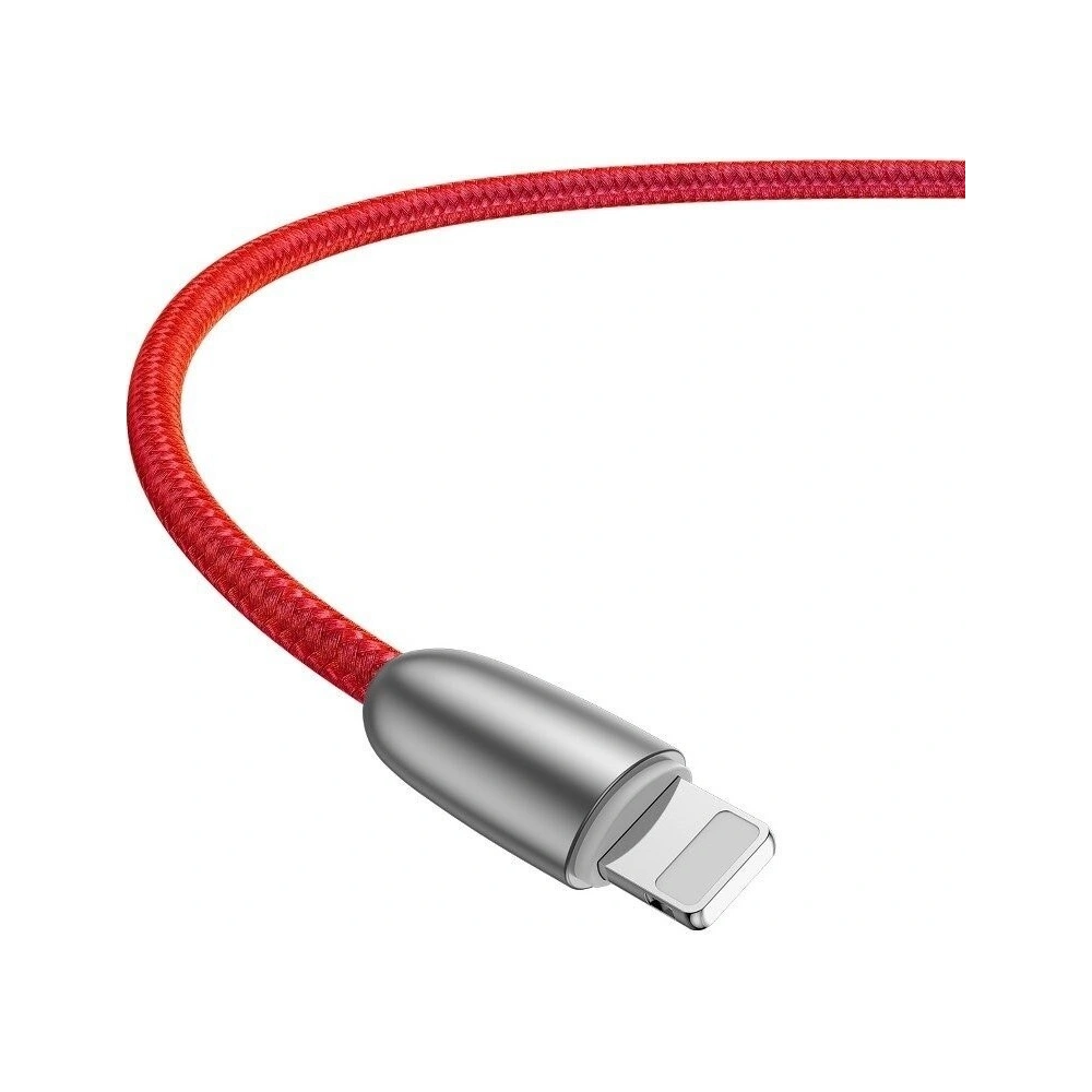 Podświetlany kabel USB Lightning Baseus Torch 2.4A 1m (czerwony)