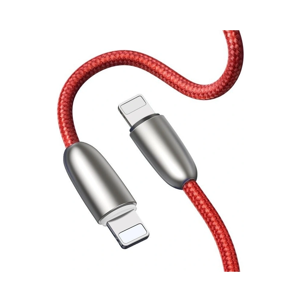 Podświetlany kabel USB Lightning Baseus Torch 2.4A 1m (czerwony)