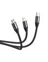 Kup Baseus USB 3-in-1 Kabel Car Co-Sharing Micro / USB-C / Lightning, 3.5A 1m (schwarz) - BSU766BLK - {ean13} - Sklep Home Screen