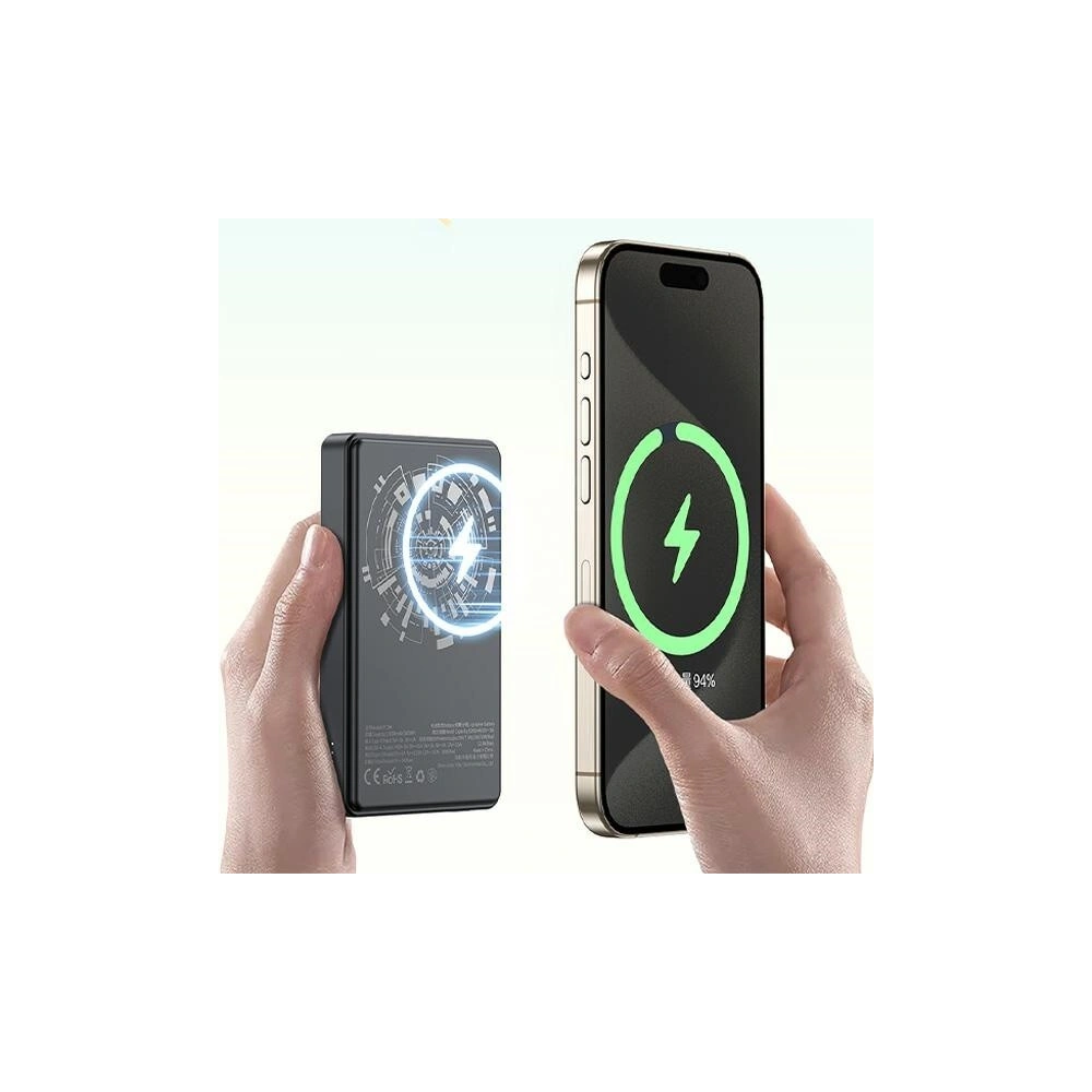 Powerbank magnetyczny AWEI P33K MagSafe 10000mAh 22.5W czarny/black