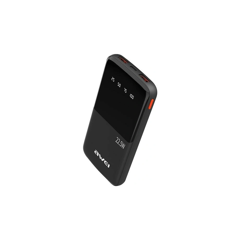 Powerbank AWEI P10K 10000mAh 22.5W czarny/black