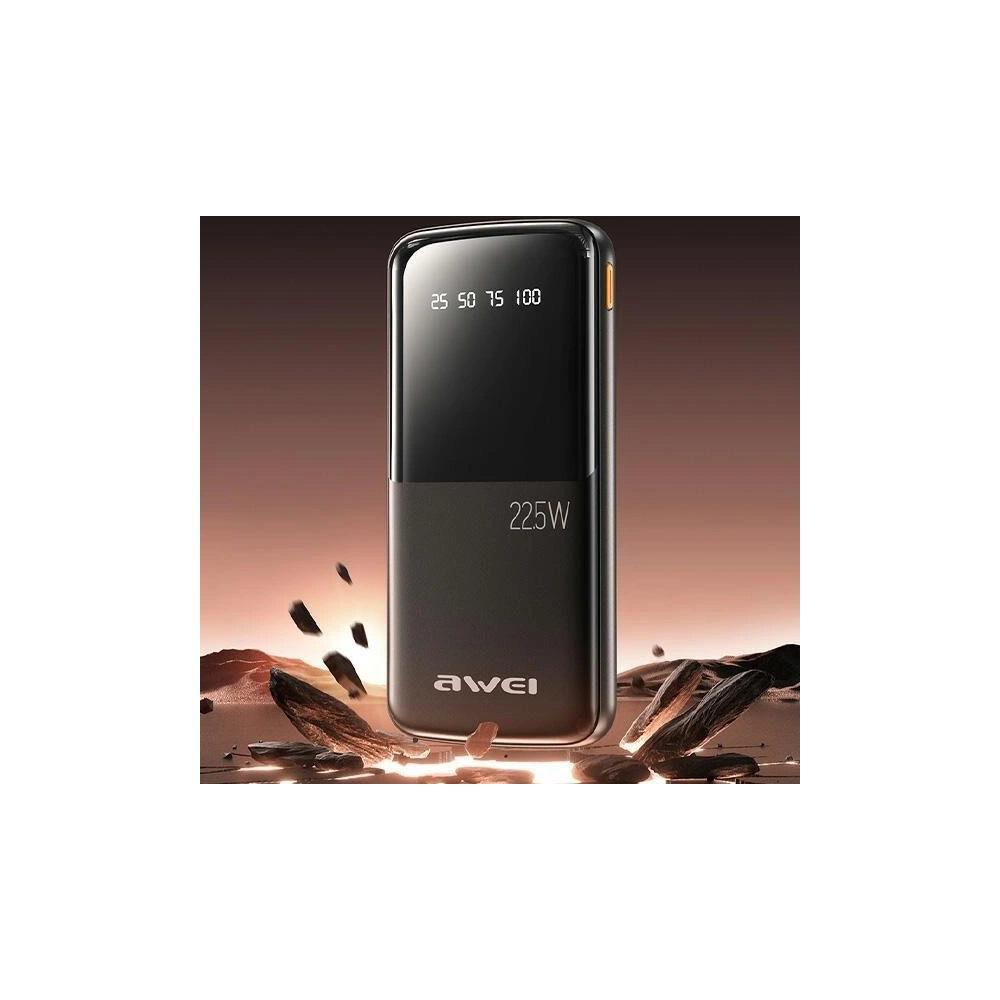 Powerbank AWEI P10K 10000mAh 22.5W czarny/black