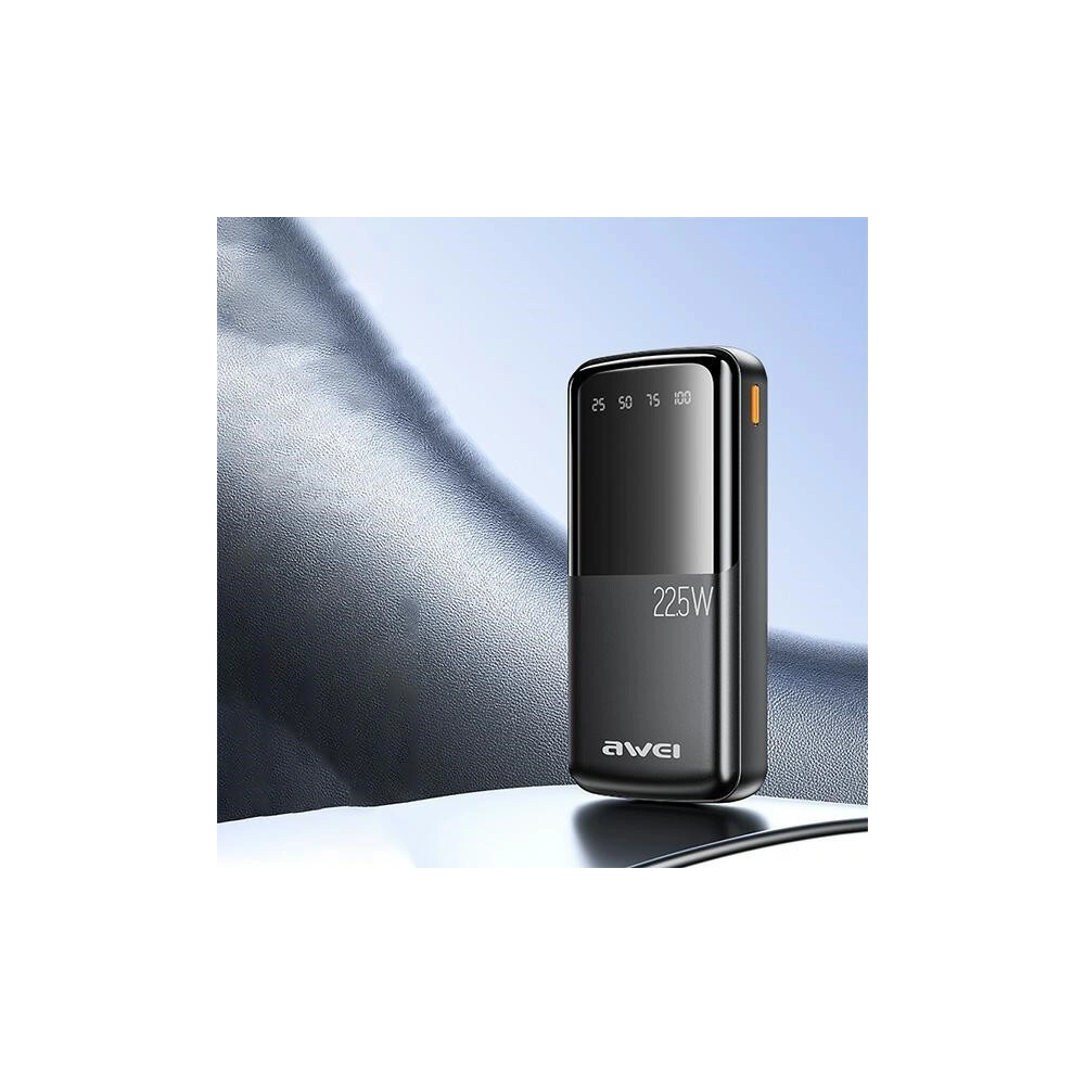 Powerbank AWEI P13K 20000mAh 22.5W Digital Display czarny/black