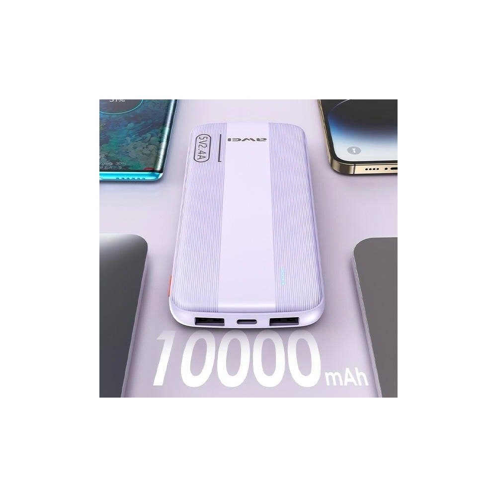 Powerbank AWEI P20K 10000mAh czarny/black