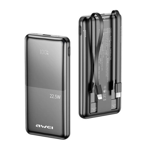 Kup Powerbank AWEI P76K 10000mAh 22.5W Digitalanzeige schwarz/black - AWEI202 - {ean13} - Sklep Home Screen