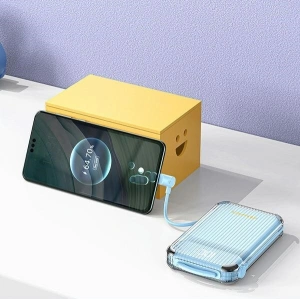 Kup AWEI P89K 10000mAh 38,5W powerbank fekete + USB-C / Lightning kábel - AWEI203 - {ean13} - Sklep Home Screen