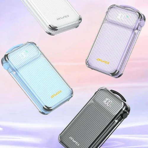 Kup Powerbank AWEI P89K 10000mAh 38,5W negru/black + cablu USB-C / Lightning - AWEI203 - {ean13} - Sklep Home Screen