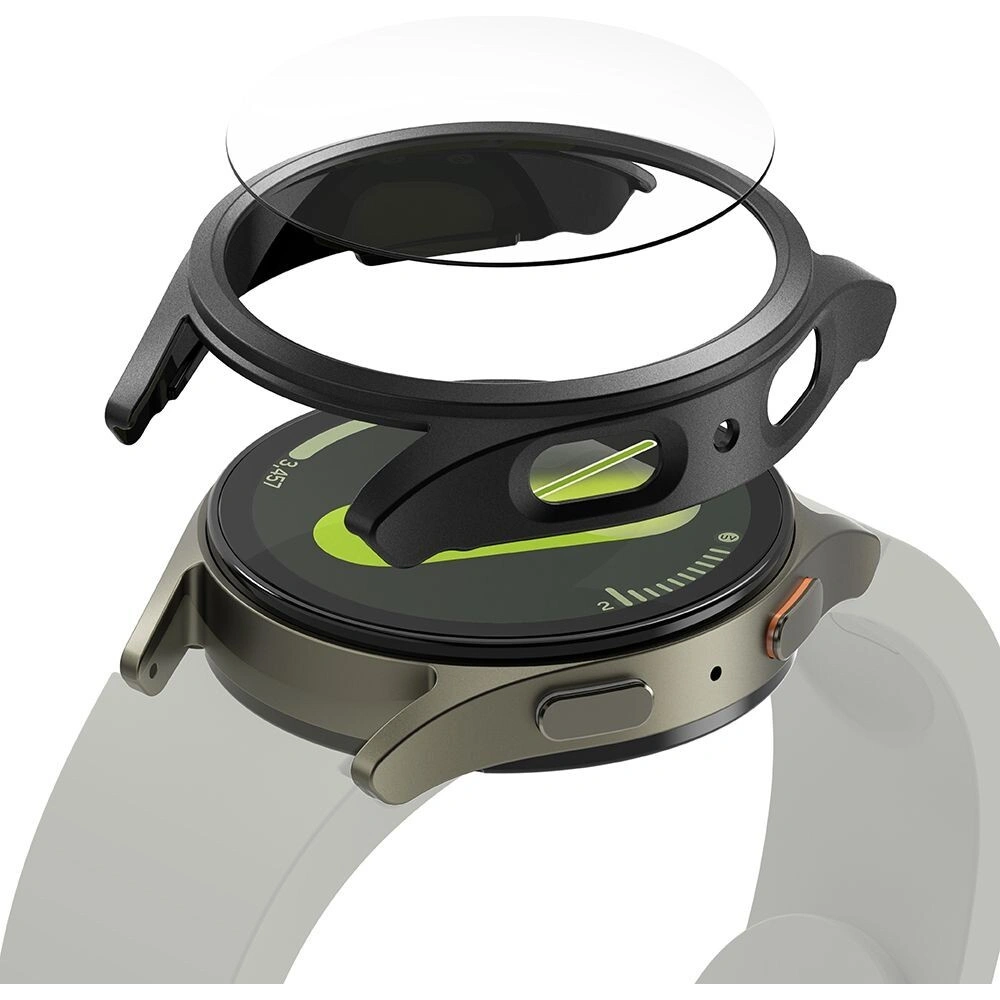 Etui + szkło Ringke Slim & Tempered Glass Galaxy Watch 7 44mm Titanium Black
