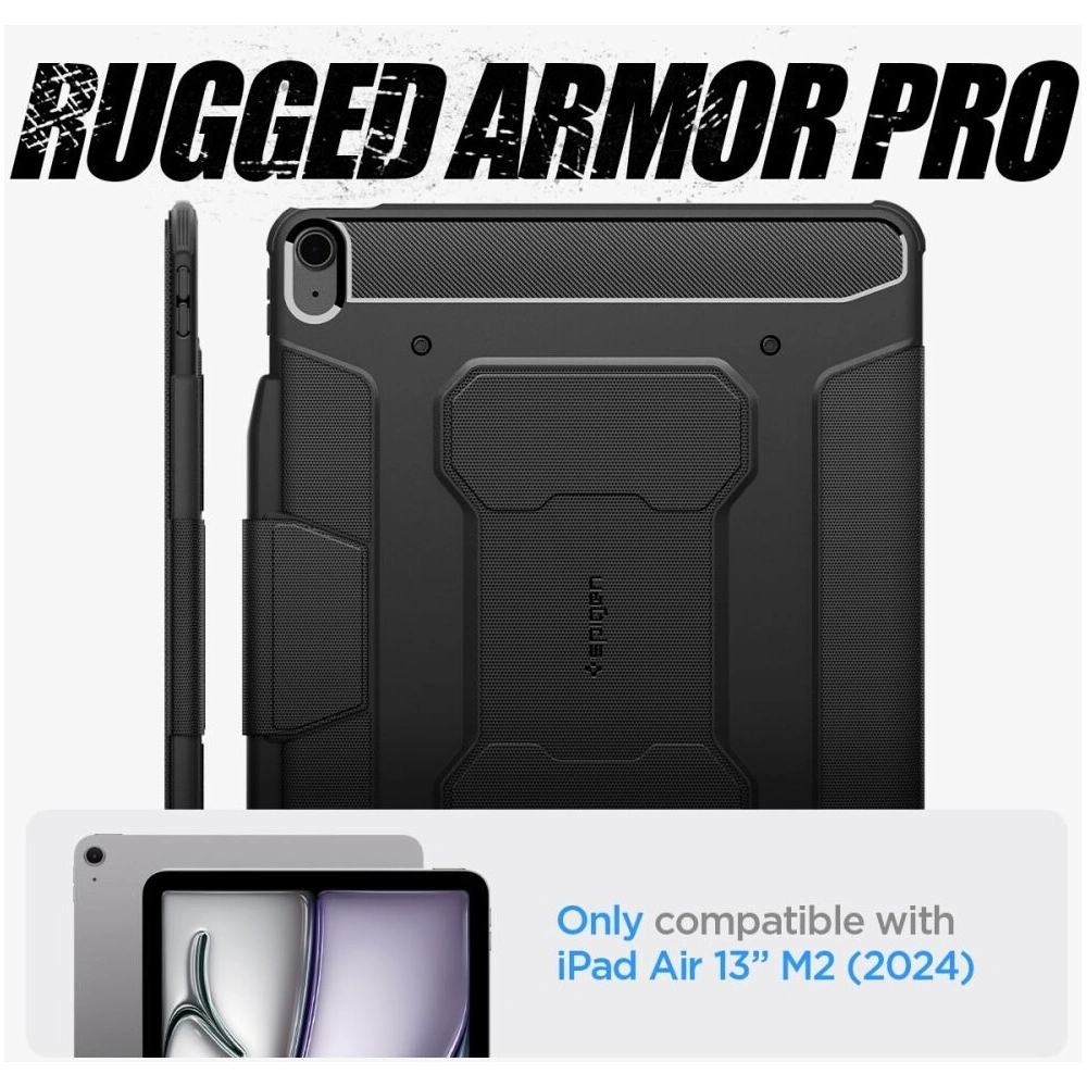 Etui Spigen Rugged Armor Pro Apple iPad Air 13" 2024 (6. generacji) Black