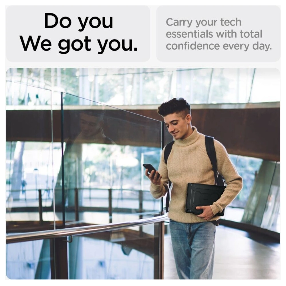 Etui Spigen Rugged Armor Pro Apple iPad Air 13" 2024 (6. generacji) Black