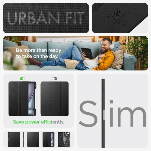 Kup Case Spigen Urban Fit Apple iPad Air 13" 2024 (6. Generation) Schwarz - SPN3464 - {ean13} - Sklep Home Screen