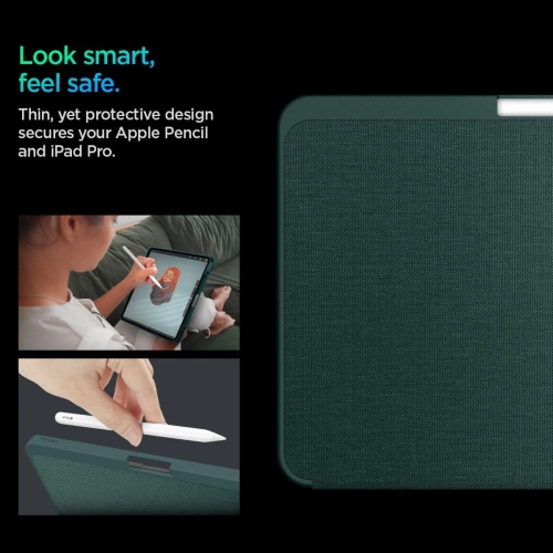 Kup Etui Spigen Urban Fit Apple iPad Pro 11" 2024 (a 5-a generație) Midnight Green - SPN3468 - {ean13} - Sklep Home Screen