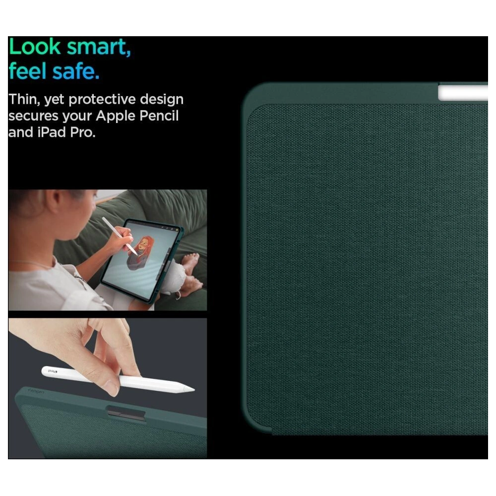 Etui Spigen Urban Fit Apple iPad Pro 11" 2024 (5. generacji) Midnight Green