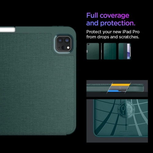 Kup Etui Spigen Urban Fit Apple iPad Pro 11" 2024 (a 5-a generație) Midnight Green - SPN3468 - {ean13} - Sklep Home Screen