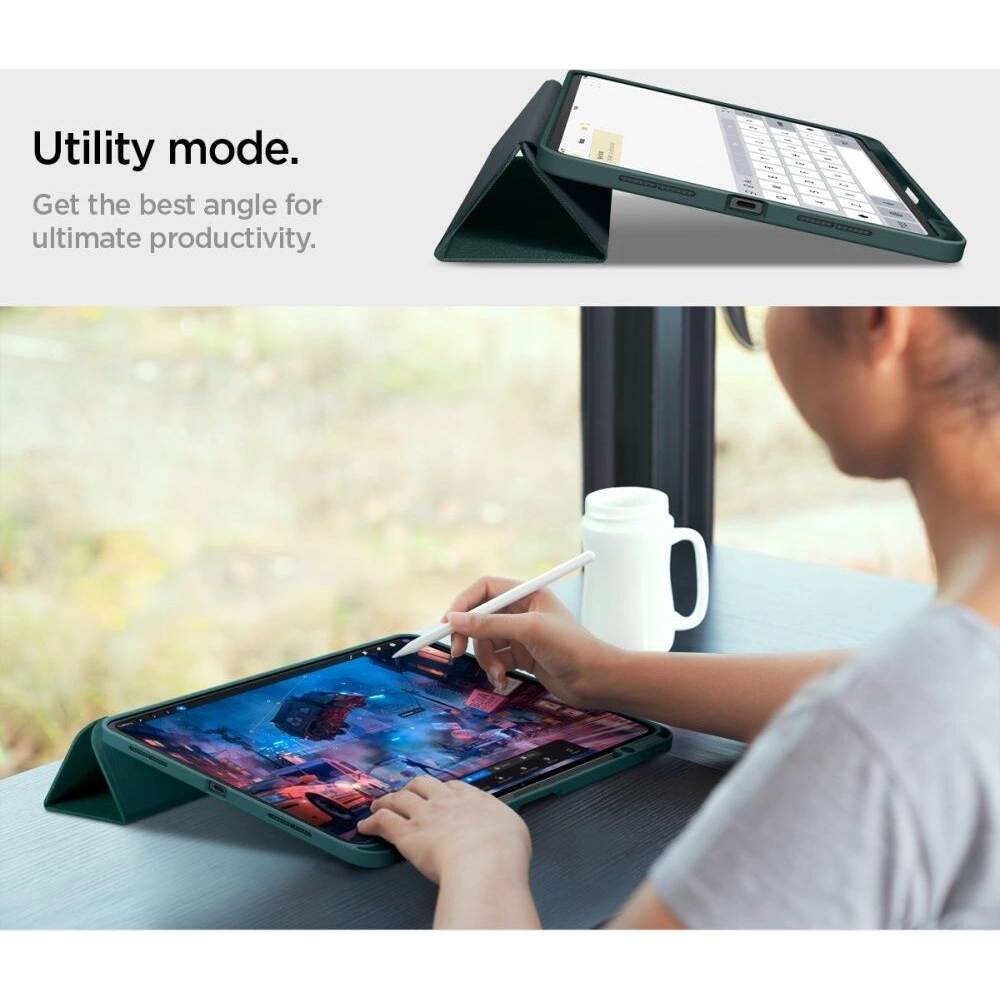 Etui Spigen Urban Fit Apple iPad Pro 11" 2024 (5. generacji) Midnight Green