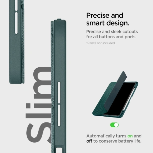 Kup Etui Spigen Urban Fit Apple iPad Pro 11" 2024 (a 5-a generație) Midnight Green - SPN3468 - {ean13} - Sklep Home Screen