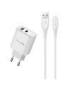 Kup Ładowarka sieciowa AWEI PD81L-EU GaN 22.5W + kabel USB-A / Lightning biała/white - AWEI206 - {ean13} - Sklep Home Screen
