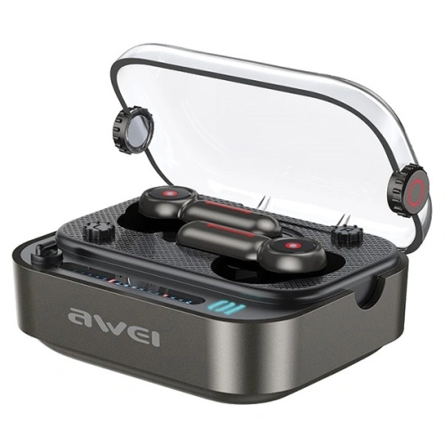 Buy AWEI T58 wireless headphones Bluetooth 5.3 ANC + docking station black - AWEI208 - {ean13} - Home Screen Store Europe