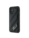 Kup Case Karl Lagerfeld KLHCN61PQDSMGK Apple iPhone 11 / XR Hardcase Diagonal Quilted Script schwarz/black - KLD2113 - {ean13} - Sklep Home Screen
