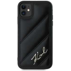Kup Case Karl Lagerfeld KLHCN61PQDSMGK Apple iPhone 11 / XR Hardcase Diagonal Quilted Script schwarz/black - KLD2113 - {ean13} - Sklep Home Screen